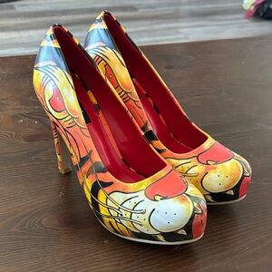Iron Fist Hand painted Tiger Heels